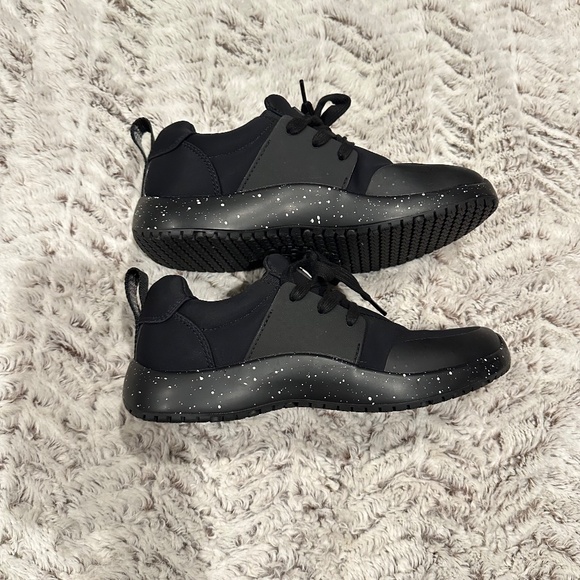 Snibbs Spacecloud 2.0 Black Speckle Non Skid Work Sneaker Women's size 8 - Picture 3 of 7